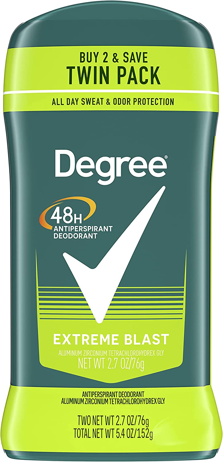230816080120144_1 Degree Men Original Protection Antiperspirant Deodorant 48-Hour Sweat & Odor Protection Extreme Blast Antiperspirant For Men 2.7 oz, Twin Pack - Image 1